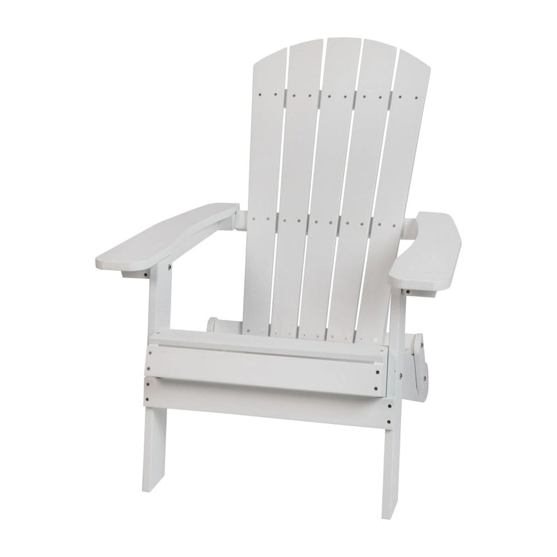 Poly-resin Folding Adirondack Indoor/Outdoor Patio Chair (Set of 4)
