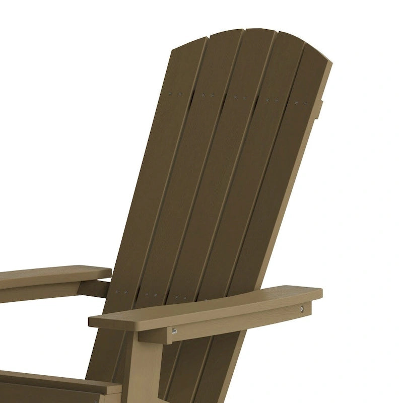 Poly-resin Folding Adirondack Indoor/Outdoor Patio Chair (Set of 4)