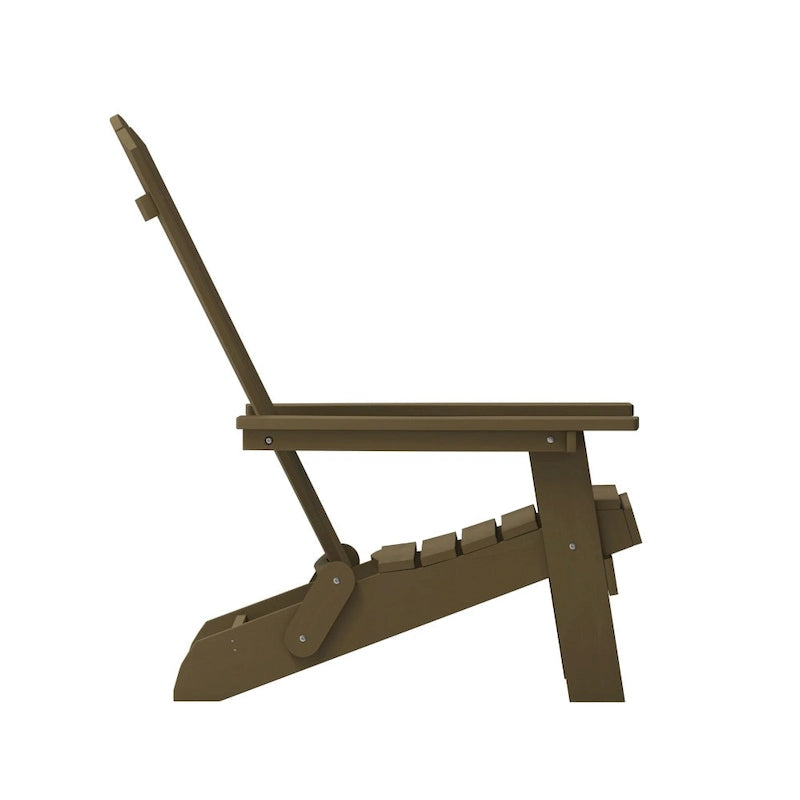 Poly-resin Folding Adirondack Indoor/Outdoor Patio Chair (Set of 4)