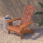 Poly-resin Folding Adirondack Indoor/Outdoor Patio Chair (Set of 4)