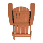 Poly-resin Folding Adirondack Indoor/Outdoor Patio Chair (Set of 4)