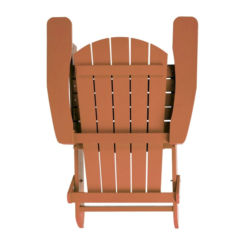 Poly-resin Folding Adirondack Indoor/Outdoor Patio Chair (Set of 4)