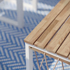 SEI Furniture Wilsey Contemporary Natural Acacia Wood Coffee Table with Rope Detail