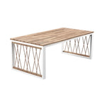SEI Furniture Wilsey Contemporary Natural Acacia Wood Coffee Table with Rope Detail