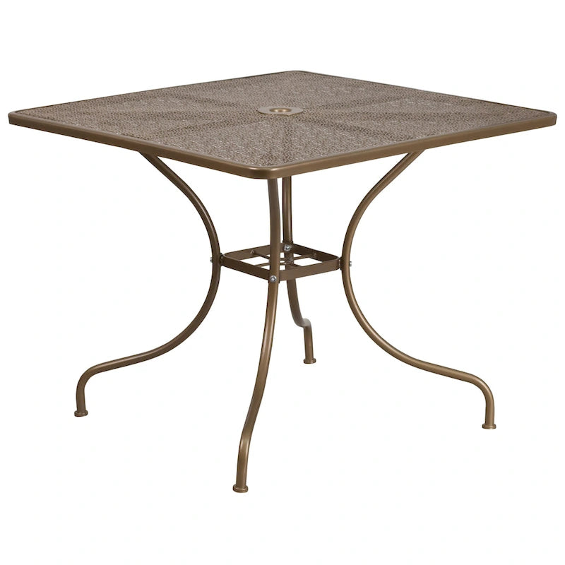 35.5-inch Square 5-piece Indoor/ Outdoor Steel Dining Set