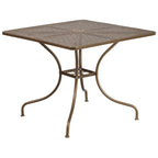 35.5-inch Square 5-piece Indoor/ Outdoor Steel Dining Set