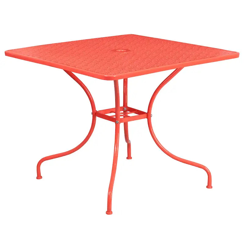 35.5-inch Square 5-piece Indoor/ Outdoor Steel Dining Set