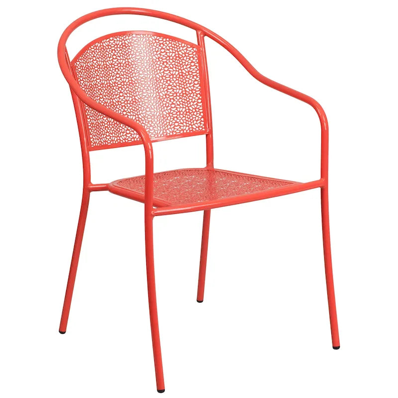 35.5-inch Square 5-piece Indoor/ Outdoor Steel Dining Set