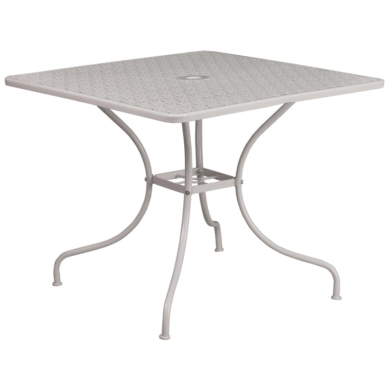 35.5-inch Square 5-piece Indoor/ Outdoor Steel Dining Set