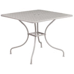 35.5-inch Square 5-piece Indoor/ Outdoor Steel Dining Set