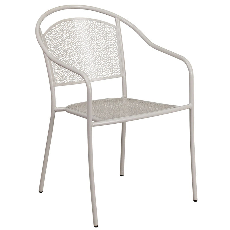 35.5-inch Square 5-piece Indoor/ Outdoor Steel Dining Set