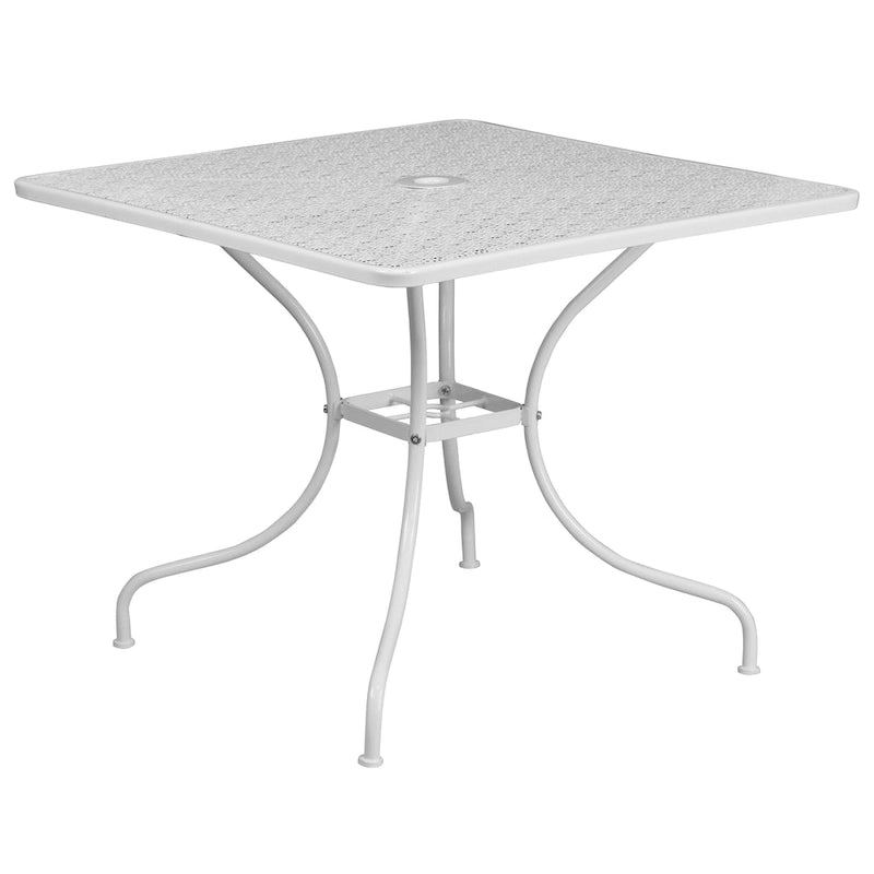 35.5-inch Square 5-piece Indoor/ Outdoor Steel Dining Set