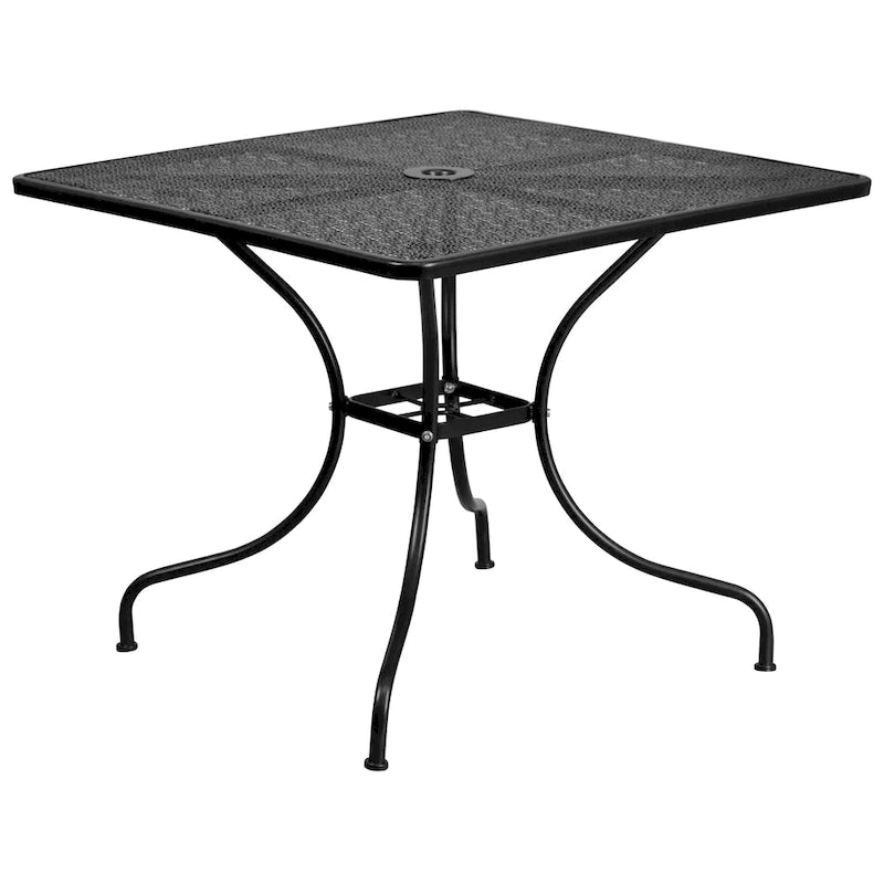 35.5-inch Square 5-piece Indoor/ Outdoor Steel Dining Set
