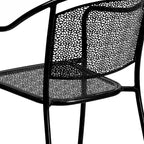 35.5-inch Square 5-piece Indoor/ Outdoor Steel Dining Set