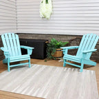 Sunnydaze All-Weather Adirondack Chair with Drink Holder - Set of 2