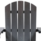 Sunnydaze All-Weather Adirondack Chair with Drink Holder - Set of 2