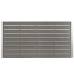 Gray Aluminum Outdoor Dining Set - 9 Piece with Wood Accents