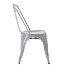 Metal Dining Chairs Set of 2, Stackable Indoor Outdoor