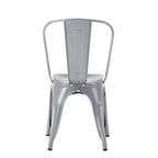 Metal Dining Chairs Set of 2, Stackable Indoor Outdoor