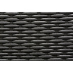 Ohana Outdoor Patio 5 Piece Black Wicker Sectional with Cushions - No Assembly