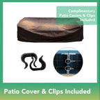 Ohana Outdoor Patio 5 Piece Black Wicker Sectional with Cushions - No Assembly