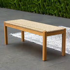 Cambridge Casual Paxton 5-piece Teak Outdoor Dining Set - Honey Twist Wicker