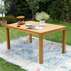 Cambridge Casual Paxton 5-piece Teak Outdoor Dining Set - Honey Twist Wicker