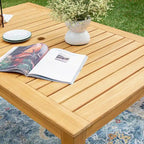 Cambridge Casual Paxton 5-piece Teak Outdoor Dining Set - Honey Twist Wicker