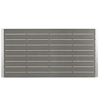Silver Aluminum Outdoor Dining Set - 6 Seater