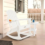 Vrakae Folding and Rocking Adirondack Chair with Ottoman