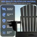 Vrakae Folding and Rocking Adirondack Chair with Ottoman