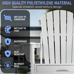 Vrakae Folding and Rocking Adirondack Chair with Ottoman