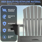 Vrakae Folding and Rocking Adirondack Chair with Ottoman