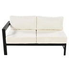 U shaped multi-person outdoor sofa set