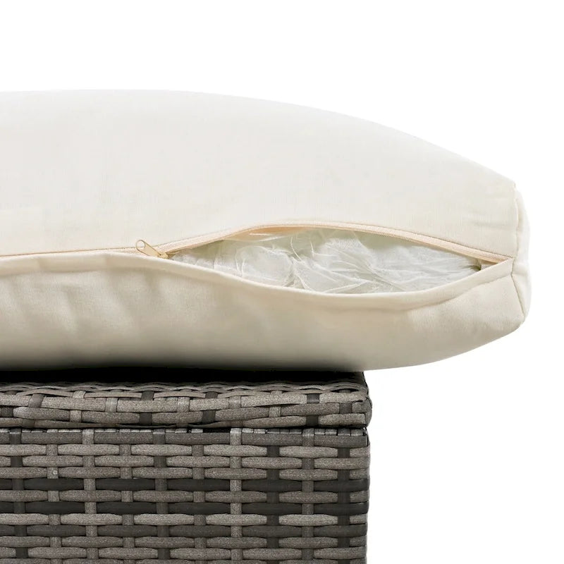 U shaped multi-person outdoor sofa set