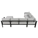 U shaped multi-person outdoor sofa set