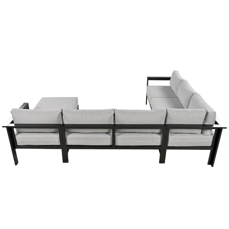 U shaped multi-person outdoor sofa set