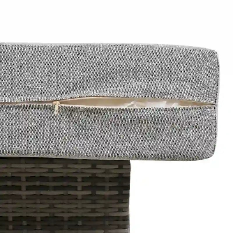 U shaped multi-person outdoor sofa set