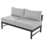 U shaped multi-person outdoor sofa set