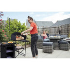 Camping Table, Camp Kitchen, Cook Station, Camping Kitchen Station, Grill Table with Storage, Light Stand and Windshield